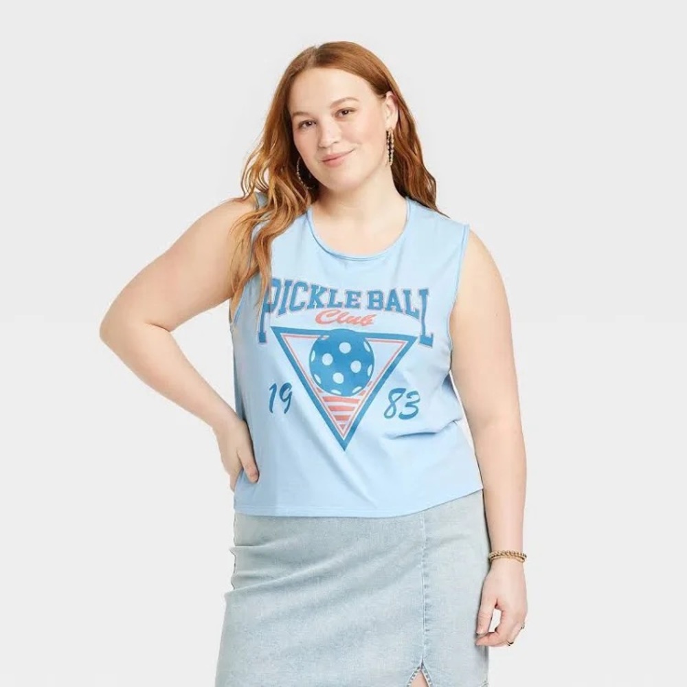 ISAAC MORRIS PICKLE BALL CLUB GRAPHIC TANK TOP  / Light Blue / Medium / Summer